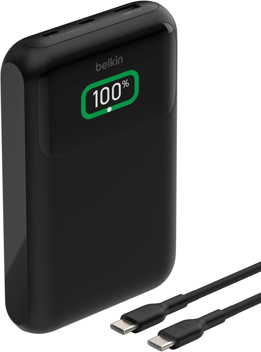 Belkin Portable Charger, 3-Port Laptop Power Bank 20000 mAh