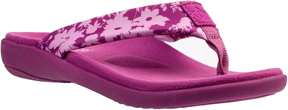 Spenco Women's Victoria Floral Flip-Flop - Deep Orchid - Size: 8B