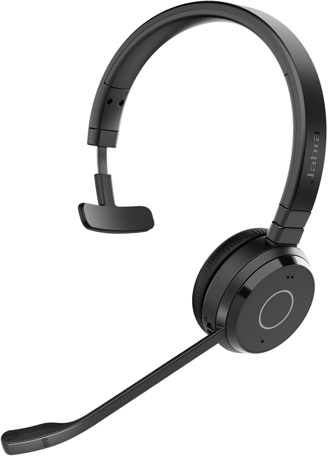 Jabra Evolve 65 TE (Third Edition) Wireless Single-Ear Headphones - Noise-Canceling Mic, 16 hr Battery Life, Dual Connectivity, MS Teams Certified, Supports Other Platforms, Black
