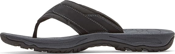 Men's Rockport Hayes Thong Sandals - Black - Size 11.5 M