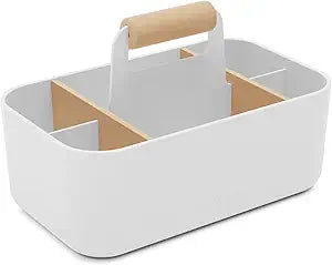 Lalo The Caddy - Multi-Purpose Storage Solution with Removable Dividers, Perfect as a Diaper Caddy, Bath Time Organizer & Art Caddy, BPA-Free, Multiple Compartments - Coconut