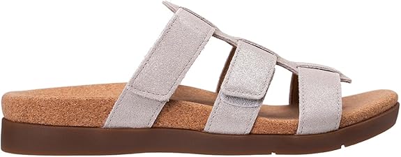 REVITALIGN Women's Spartan Slide - Color: Oatmeal Shimmer