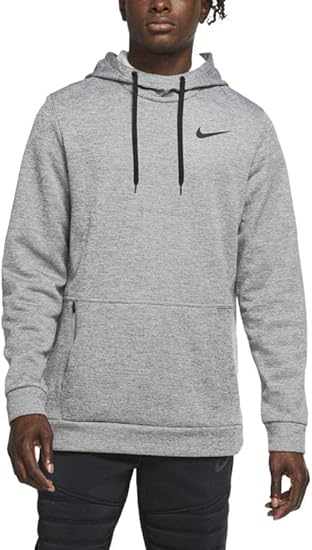 Nike Men's Therma Training Hoodie (Grey /Black, Small - Tall)