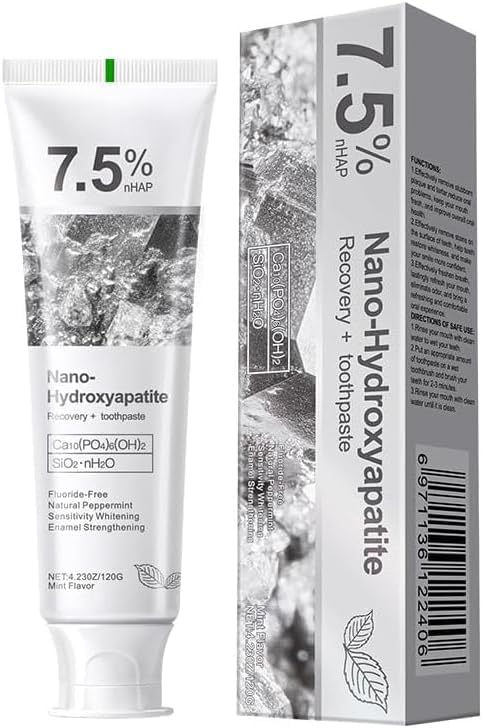 Croent | NANO-HYDROXYAPATITE 7.5 nHAP Recovery+ Toothpaste | Mint | 4.23 fl oz
