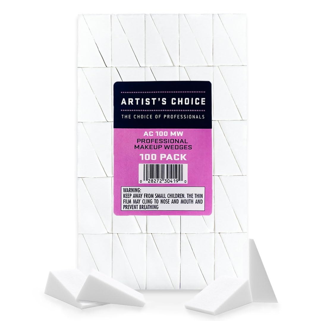 ARTIST'S CHOICE | Professional Makeup Wedges | Latex Free | 100 Pack