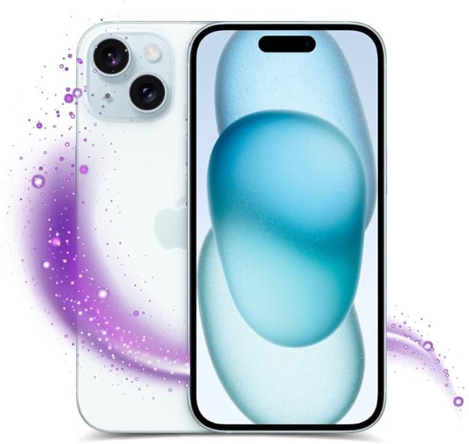 Apple iPhone 15, 128GB, Blue - Unlocked (Renewed Premium)