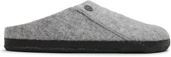 Birkenstock Unisex Zermatt Rivet Wool Felt Light Gray Sandals Size: 10M/11.5W