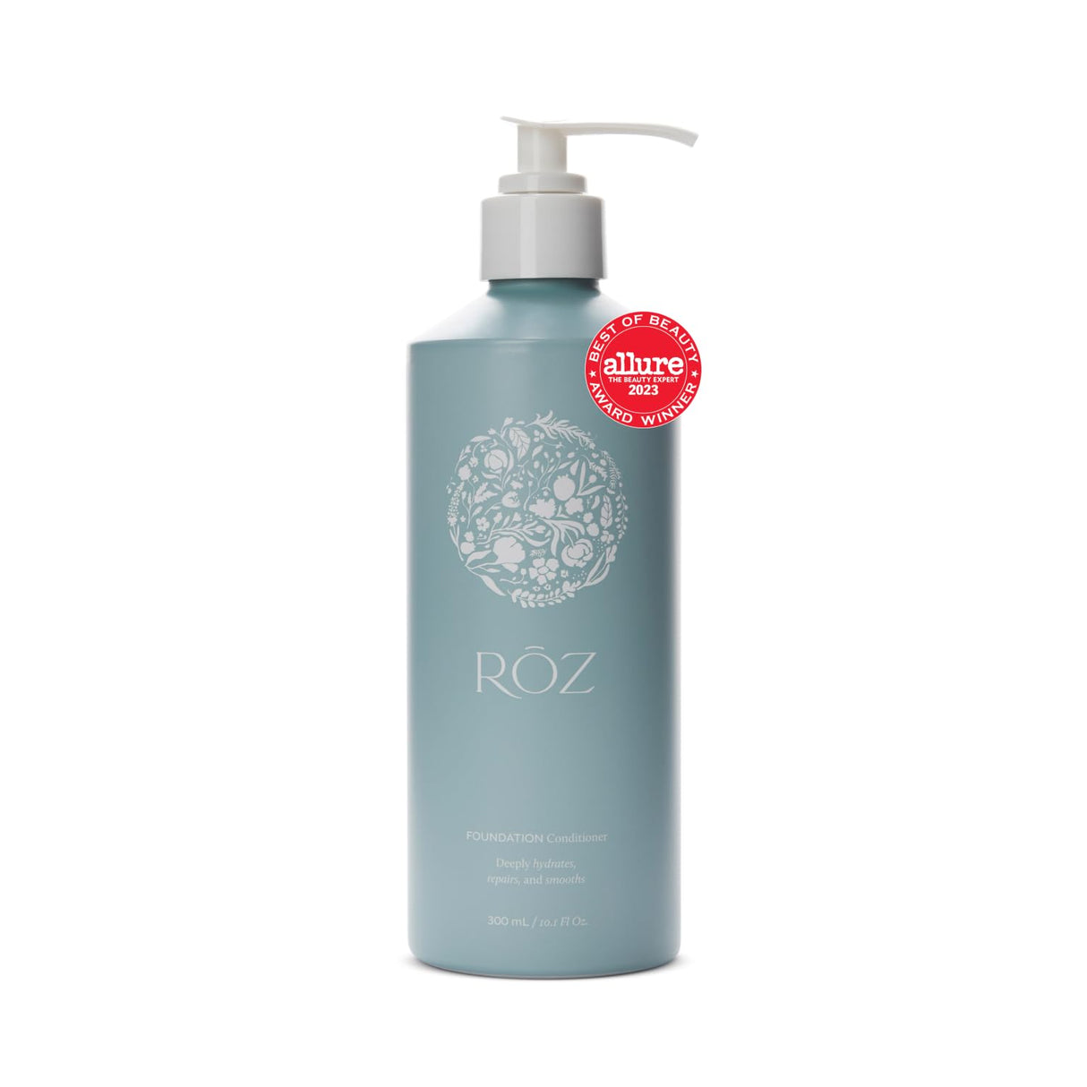 RŌZ Foundation Conditioner | For All Hair Types | Soothes, Nourishes | Hydrating Ceramides, Pea Peptides, Avocado Oil, Strengthen, Protect | Vegan, Paraben, SLS, Sulfate-Free | 10.1 oz / 300 mL
