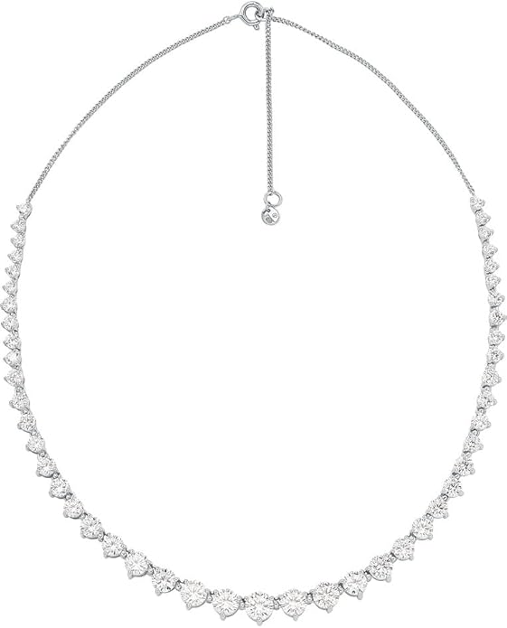 Michael Kors - Kors Brilliance Premium Sterling Silver Necklace for Women MKC1611AN040, One size, Silver, No Gemstone