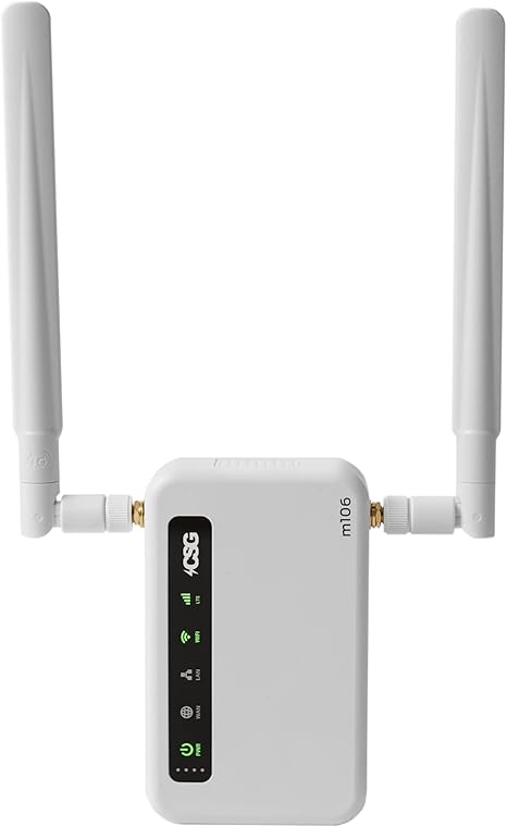 CSG m106 LTE Cellular Gateway Business or Home Router, Verizon 4G LTE Network Compatible, Built-in Failover, 5,000 mAh Backup Battery for Travel, Lightweight Portable Design, RV Internet