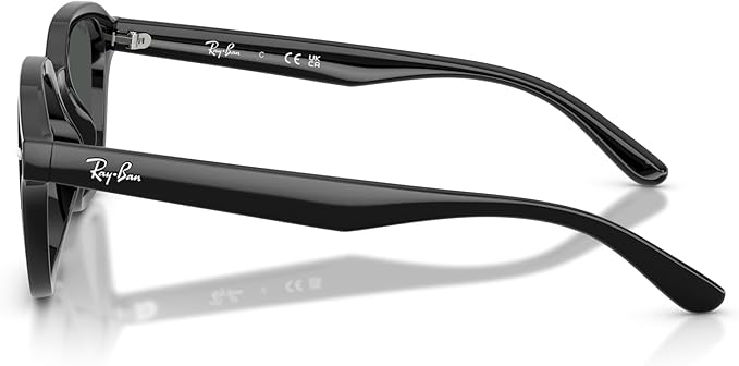 Ray-Ban RB4458D Sunglasses, Black/Dark Grey, 65 mm