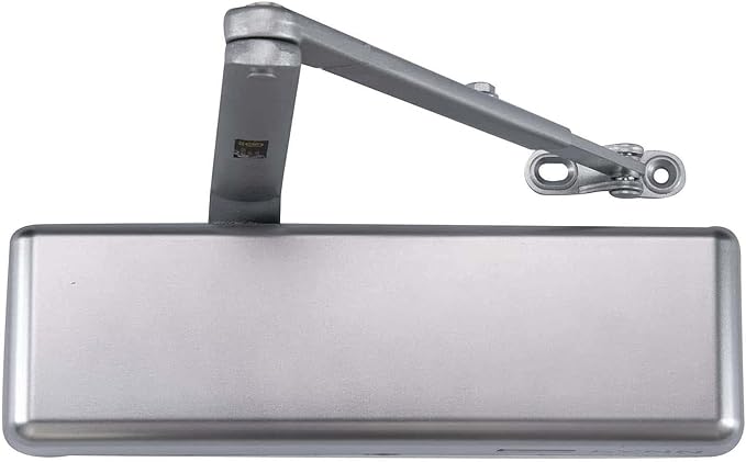 LYNN HARDWARE Extra Heavy Duty Commercial Door Closer, DC9016 Automatic Door Closer, Surface-Mounted Auto Door Closer, Size 1-6 Commercial Door Closer Heavy Duty for Heavy Traffic Areas, Aluminum