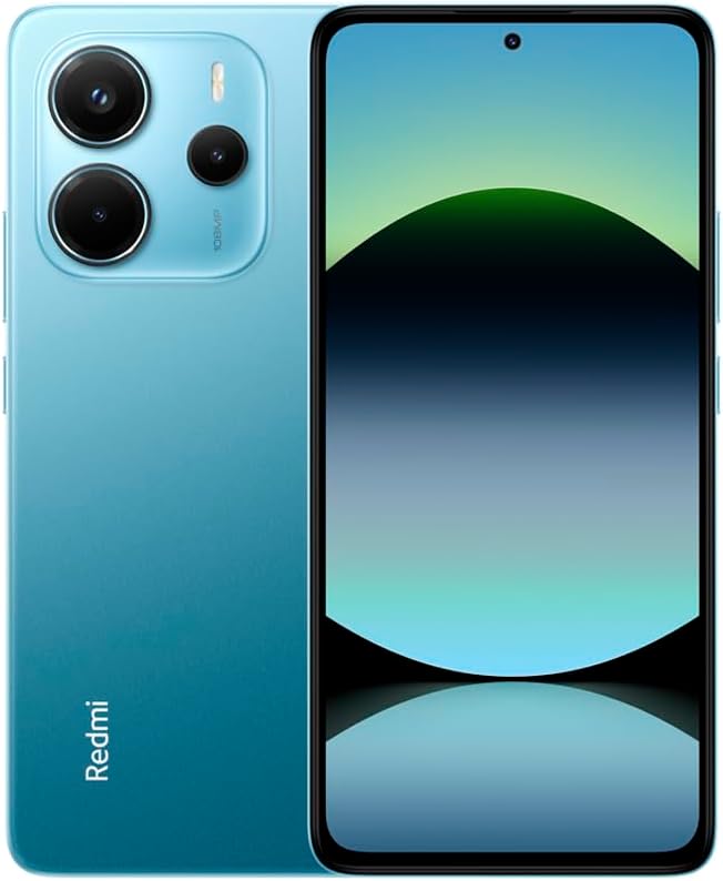 Xiaomi Redmi Note 14 4G LTE (for Tmobile Mint Tello Global) (128GB + 6GB) 6.67" 120Hz 108MP AI Camera Global Version Dual Sim (Ocean Blue.)