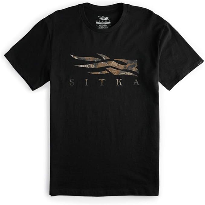 SITKA Mens Icon Timber Everyday Tee (Black , XL)