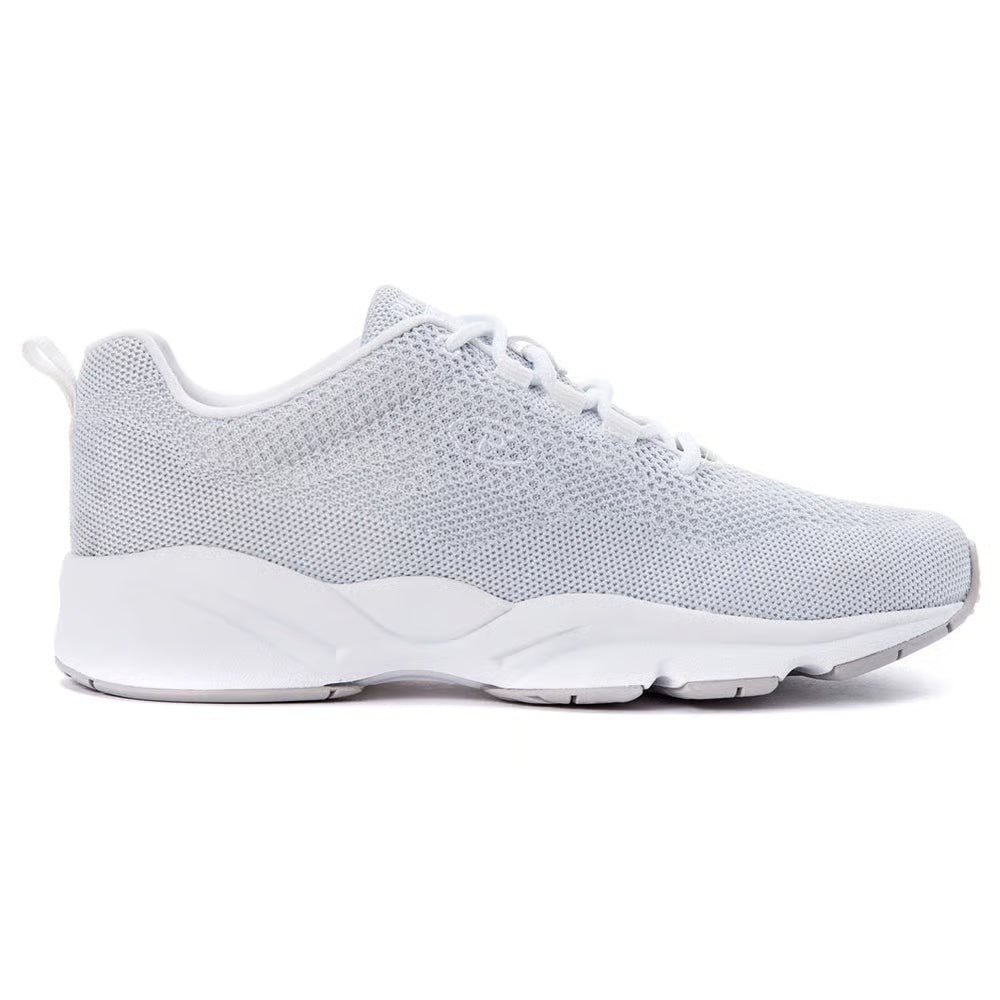Propet Women's Stability Fly Sneaker - White/Silver - Size 8.5