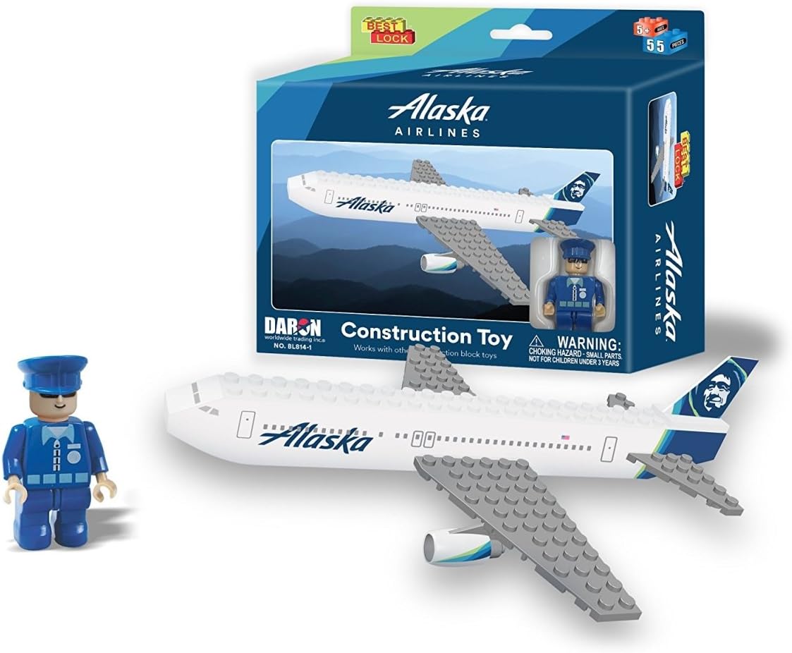 Daron Alaska Construction Brick Building Toy (65-Piece) Ages 5+