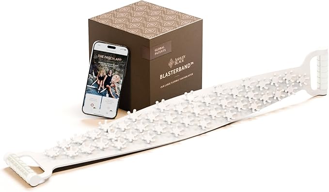 BlasterBand - The First Flexible Fasciablaster by Ashley Black - Blast Back of Legs and Back with Ease, Exercise Band for Workout, Anti-Cellulite Massage Tool