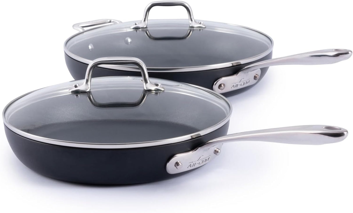 All-Clad HA1 Expert Cookware 4-Piece Fry Pan Set - 10"/12"