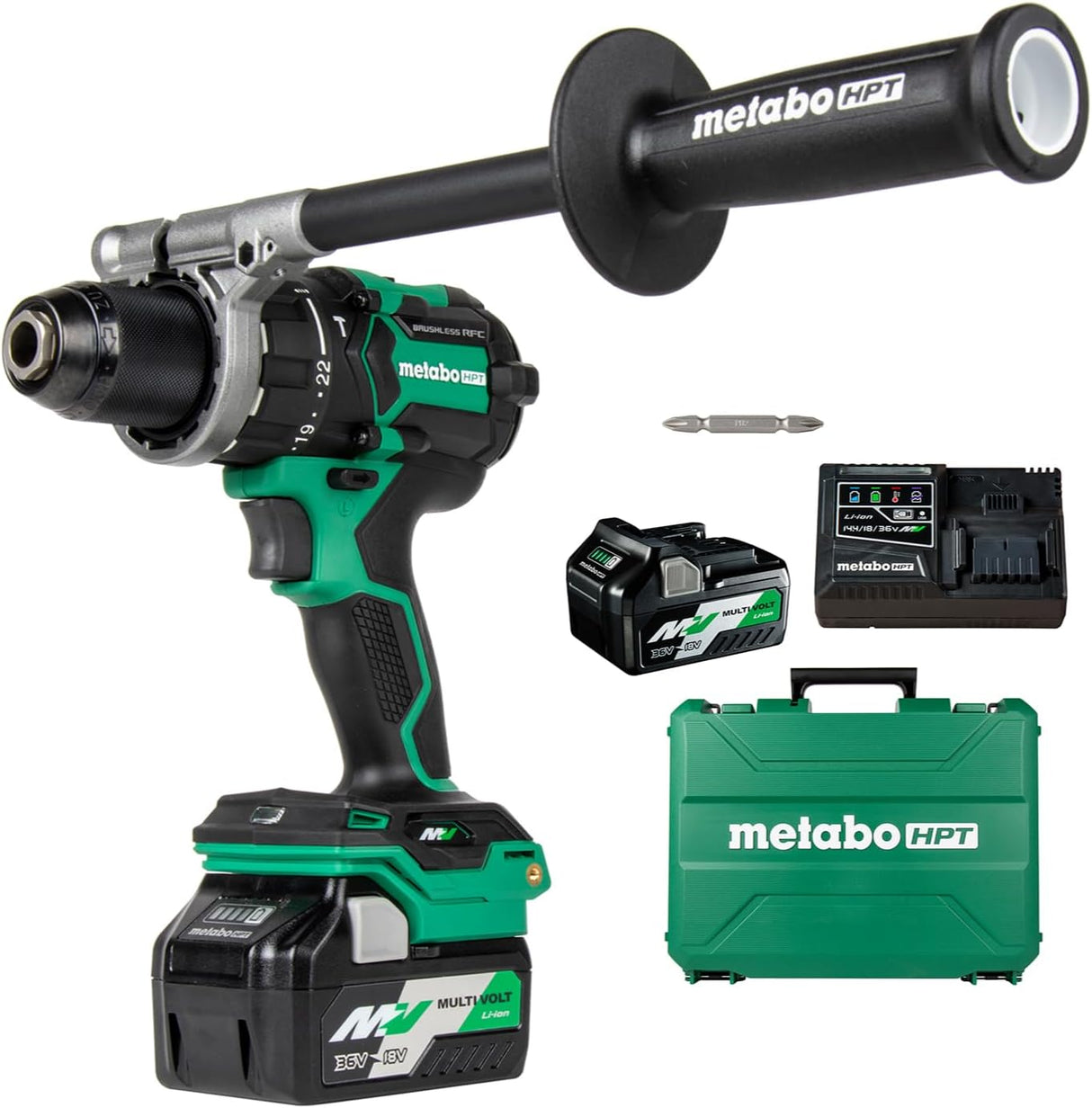 Metabo HPT 36V MultiVolt™ Cordless Brushless 1/2" Hammer Drill Kit