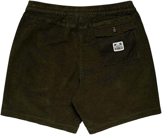 Howler Bros Men's Pressure Drop Cord Shorts - Grid/Dark Olive - Size 36