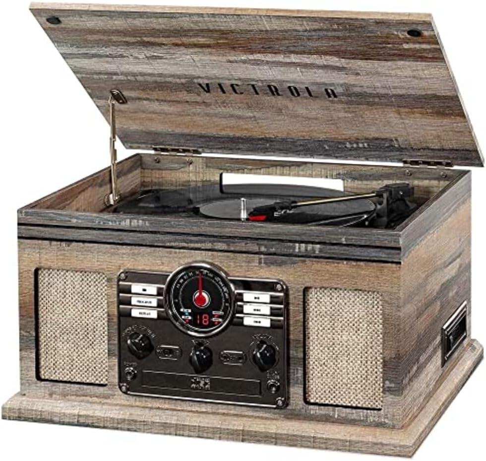 Victrola The Quincy 6-in-1 Bluetooth Record Player
