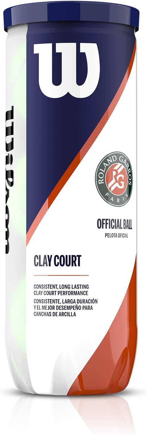 WILSON Roland Garros Clay Tennis Ball - 3 Ball Can
