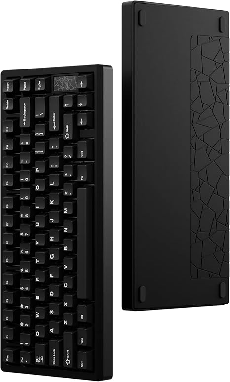 Chilkey Slice75 HE Gaming Keyboard: 75% Percent Hall Effect Magnetic Aluminum Keyboard with Gateron Jade Pro Switch, Rapid Trigger, 8K Polling, Per-Key RGB Custom Key Board for Game Office (Black)