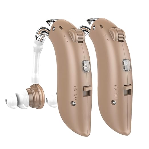 DELLONA High-Performance Hearing Aids for Seniors Severe Hearing Loss, Rechargeable with Noise Cancelling (Pair), 4 Modes - Comfort Design Ear Hearing Aid, PSAP