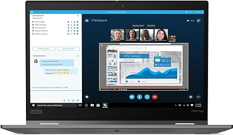 Lenovo Thinkpad X390 Yoga 13.3" Core i5 8GB 256GB SSD Windows 10 Pro (Renewed)