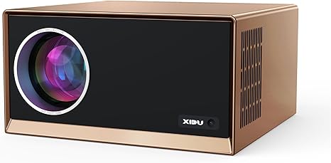 4K Projector with WiFi and Bluetooth, XIDU 1200 ANSI Native 1080P Outdoor Movie Projector with 25%Zoom, Fully Sealed Engine, HDR10+, Built In 20W Speakers, Compatible with HDMI, USB, AV, iOS, Android