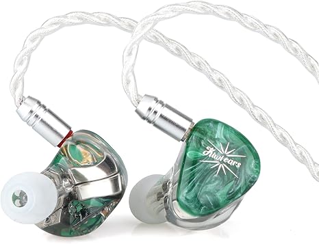 Linsoul Kiwi Ears Orchestra Lite Performance Custom 8BA in-Ear Monitor IEM with Detachable 4-core 7N Oxygen-Free Copper OFC Cable, Handcrafts Faceplate for Audiophile Studio Musician (Orange)