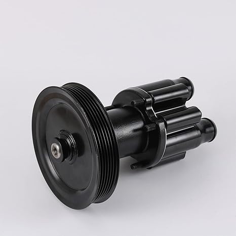 Raw Sea Water Impeller Pump 46-807151A9 replacement for Mercruiser Bravo 4.3L 5.0L 5.7L 6.2L 7.4L 8.2L with Serpentine Belt Pulley Sterndrive Engine