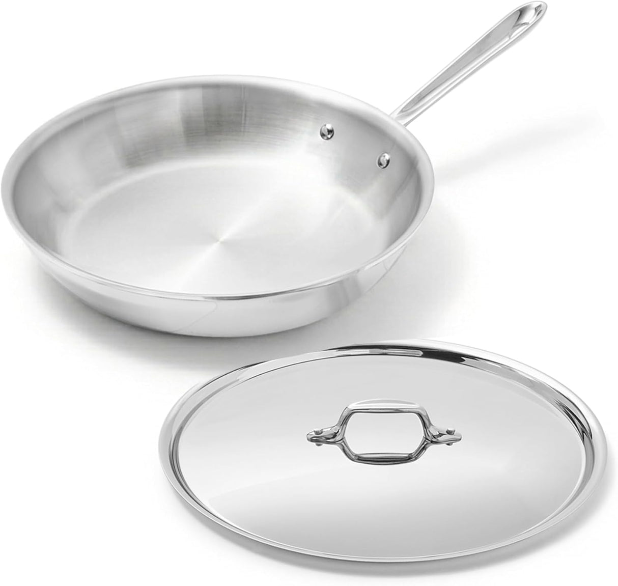 All-Clad D3 Stainless Steel 10-inch Frying Pan with Lid