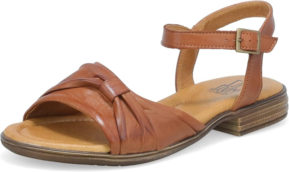 Miz Mooz Women's Dorra Flat Sandal Size: (5.5-6) Brandy