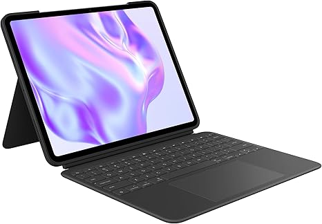 Logitech Combo Touch iPad Pro 13-inch (M4)(2024) Keyboard Case - Detachable Backlit Keyboard for iPad Pro 13, Kickstand, Multi-use Mode - Midnight Black