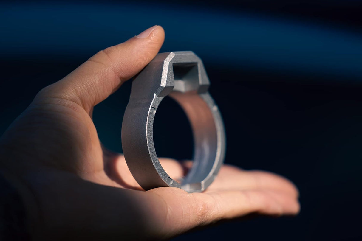 Metal Tesla Model 3/Y Charger Lock for J1772 Adapter (Aluminum, Works with Non-Flange Adapter, Model 3 & Y Only)