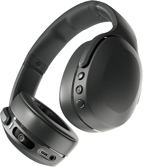 Skullcandy Crusher Evo Wireless BT Headphones w/ Multi-Sensory Bass - Model S6EVWT - True Black