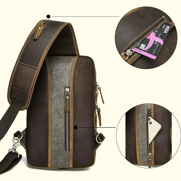 James Leather Tabasco Buffalo Leather Sling Bag
