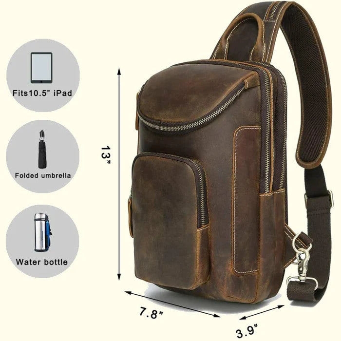 James Leather Tabasco Buffalo Leather Sling Bag
