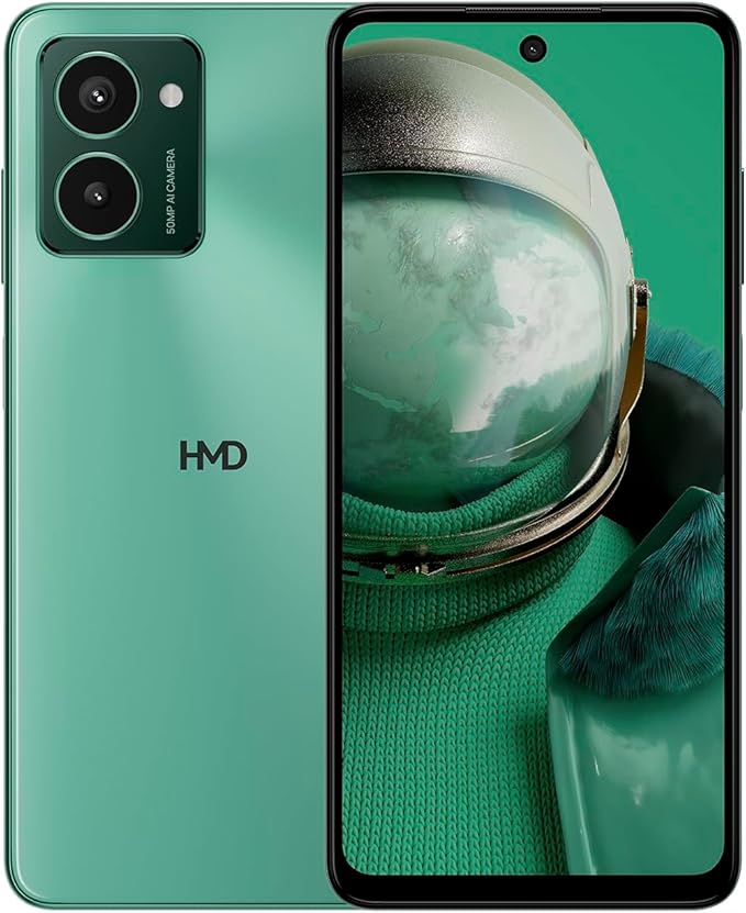 HMD Pulse Pro | Dual Sim | 8/256 GB | Unlocked Smartphone | Android 14 | 2 Day Battery | 50 MP Dual Camera | 50MP Front Camera | 90 Hz | International Version | Glacier Green