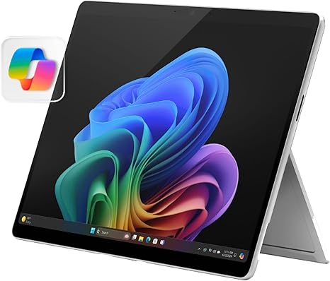 Microsoft Surface Pro 2-in-1 Laptop/Tablet (2024), Windows 11 Copilot+ PC, 13" Touchscreen LCD Display, Snapdragon X Plus (10 Core), 16GB RAM, 256GB Storage, 5G Connectivity, Platinum