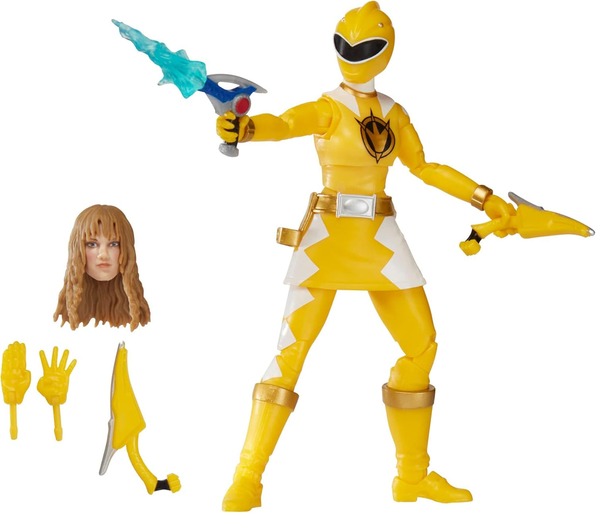 Power Rangers Lightning Collection Dino Thunder Yellow Ranger 6-Inch Premium Collectible Action Figure Toy with Accessories, Ages 4 and Up