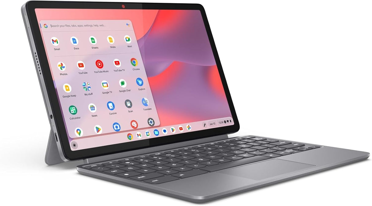 Lenovo Chromebook Duet - 2025 - Convertible Chromebook - ChromeOS - 10.95" WUXGA IPS Touch Display - 4GB Memory - 64GB Storage - MediaTek Kompanio 838 - Luna Grey