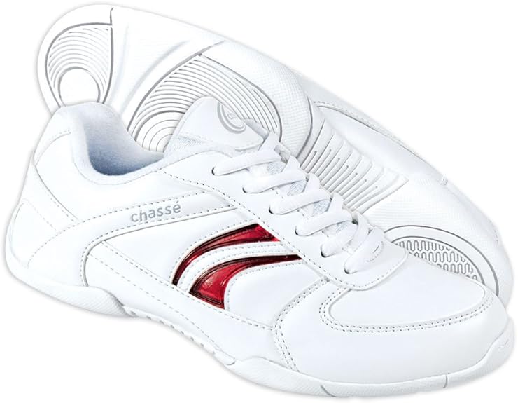 Chassé Flip IV Cheerleading Shoes - Girls White Cheer Sneakers Size: 10