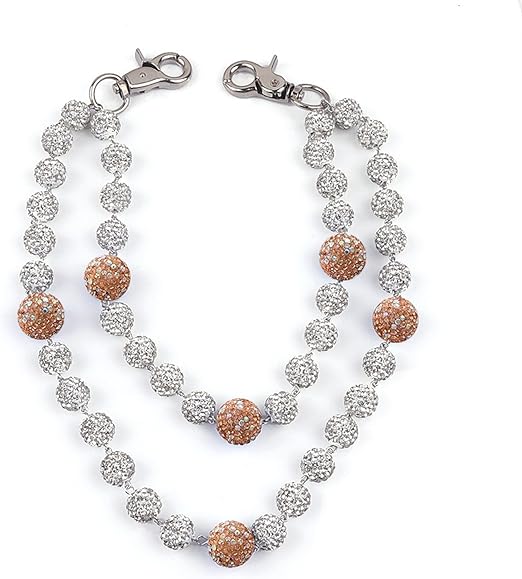 DRUNZ WHTE/Champagne W DOTS WALLET CHAIN