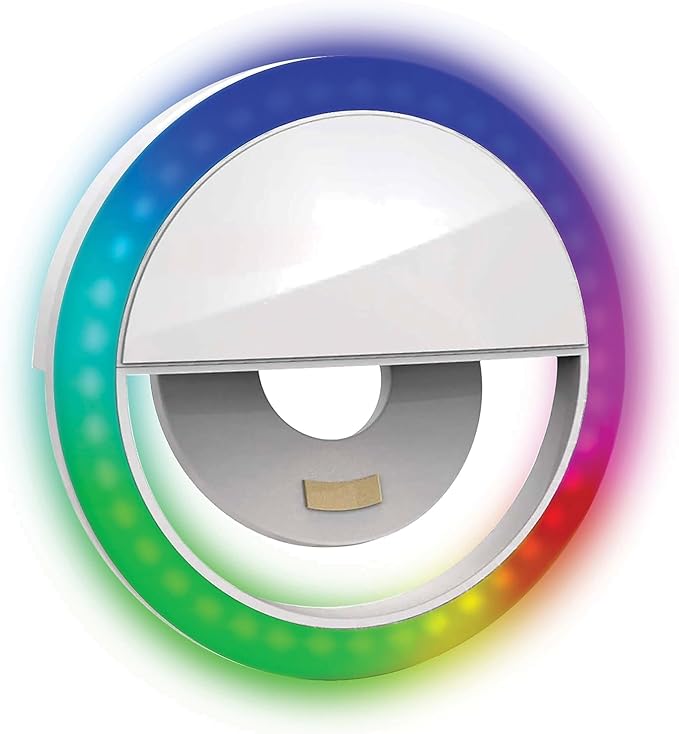 Bower RGB Clip-On Selfie LED Ring Light for Smartphones