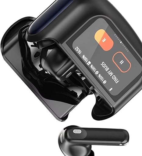 Wireless Ear Buds, Headphones with Multifunctional Touch Screen, Bass Stereo Earbuds, Black
