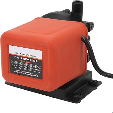 AC Pump, Seawater Circulation Pump Marine 500GPH for Yachts, Magnetic Drive Marine Air Conditioning Pump