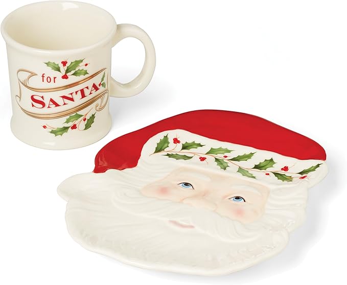 Lenox 895042 Holiday 2-Piece Cookies For Santa Set