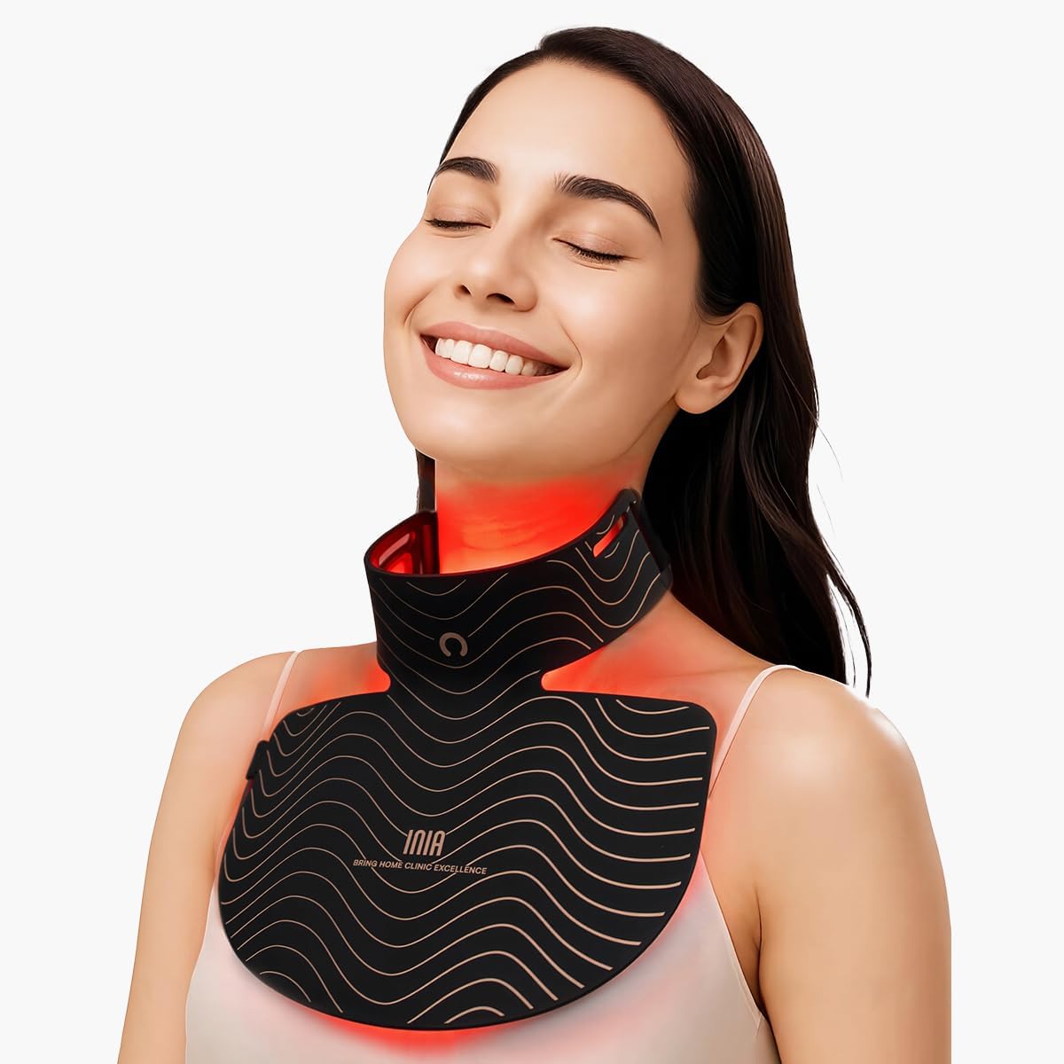 INIA Red Light Therapy Mask for Neck & Décolleté